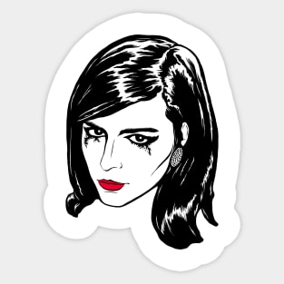 Mia "Red Lips" Mascara Sticker